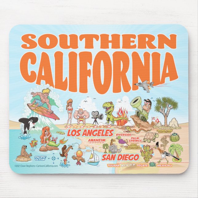 Tapis De Souris Souris de Californie du Sud (Devant)