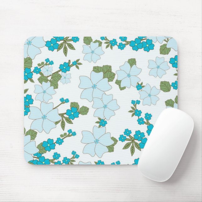Tapis De Souris Souris de collection de fleurs de printemps (Avec souris)