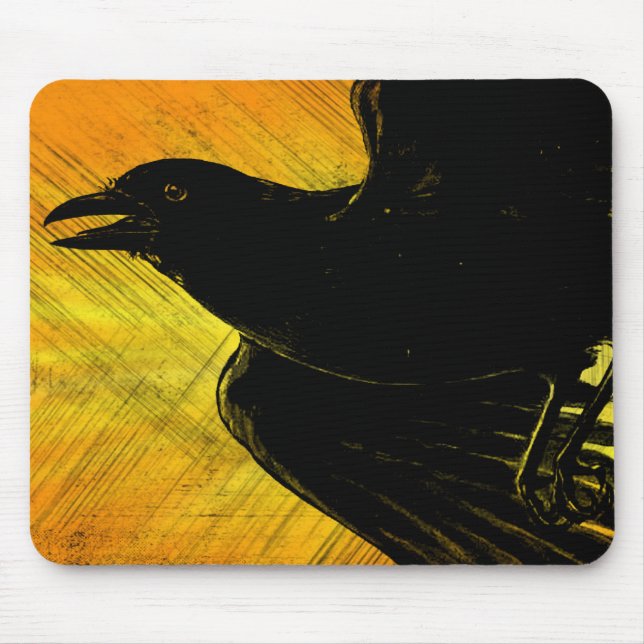 Tapis De Souris Souris de croisement noir (Devant)