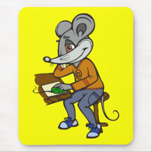 Tapis De Souris Souris de geek d'ordinateur