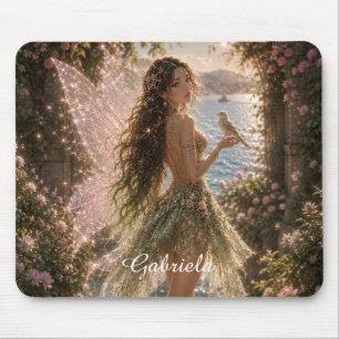 Tapis De Souris Souris de jardin de fées enchanté Liravelle modifi