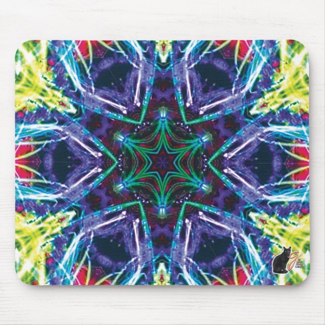 Tapis De Souris Souris de kaléidoscope Weaver (Devant)