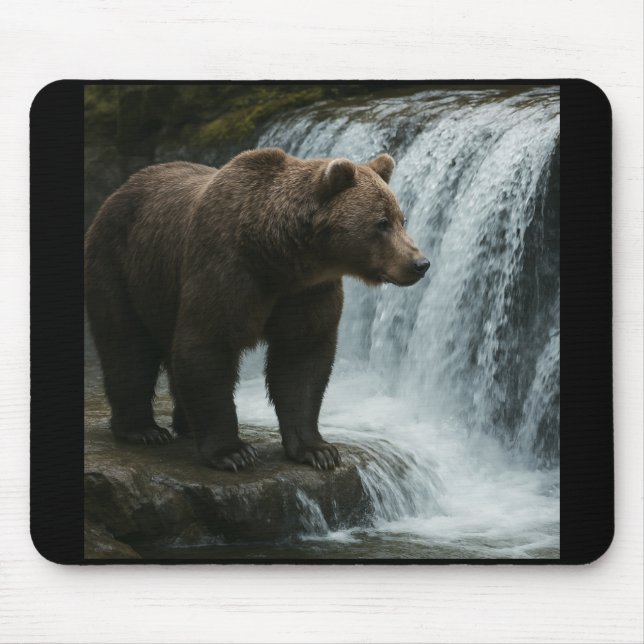Tapis De Souris Souris de la cascade de l'ours (Devant)