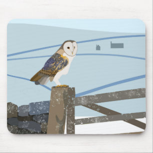 Tapis De Souris Souris de la chouette de Barn