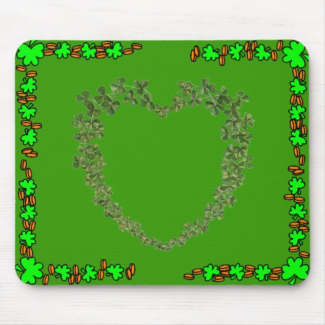 Tapis De Souris Souris de la Saint Patrick (Devant)