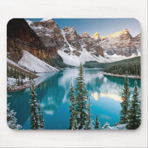 Tapis De Souris Souris de la scène de neige du lac Mountain