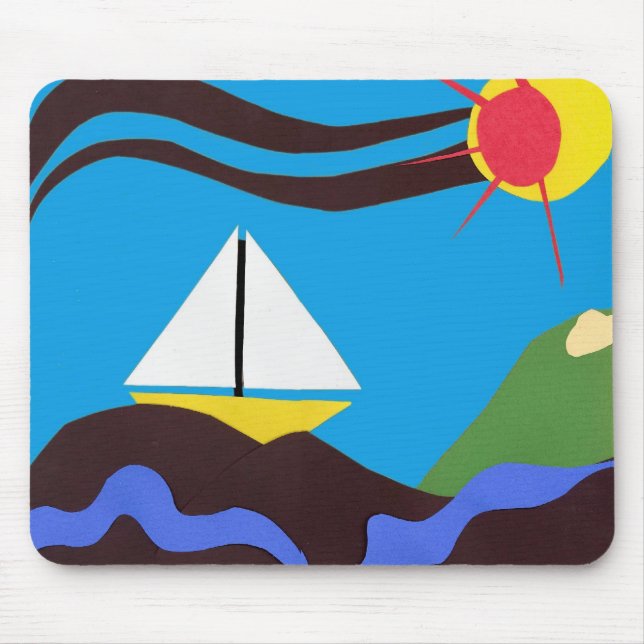 Tapis De Souris Souris de marin de soleil (Devant)