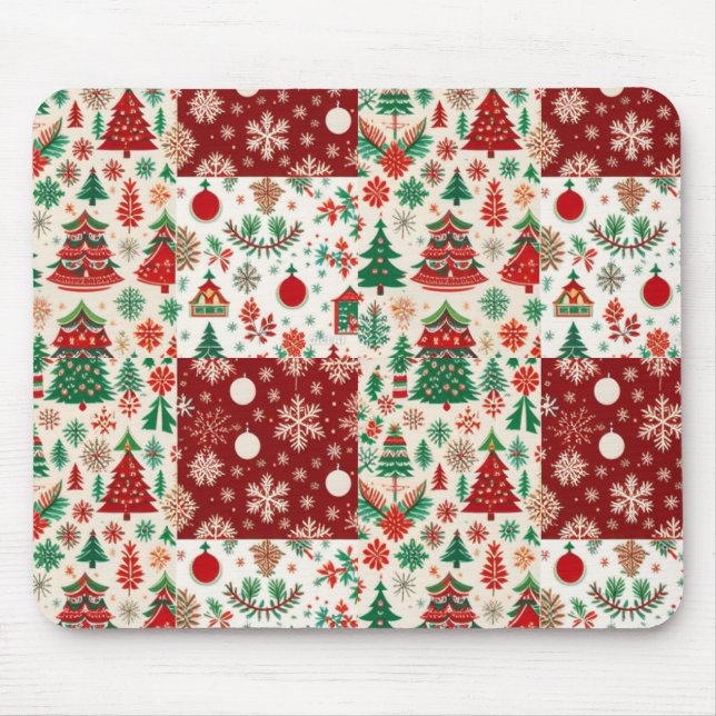 Tapis De Souris Souris de Noël (Devant)