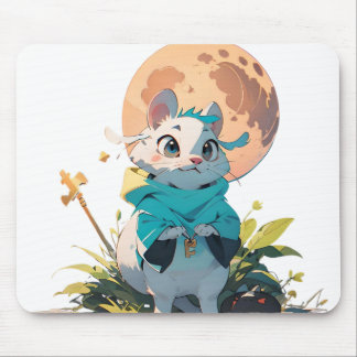 Tapis De Souris Souris de souris sur la lune