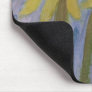 Tapis De Souris Souris de tournesol jaune