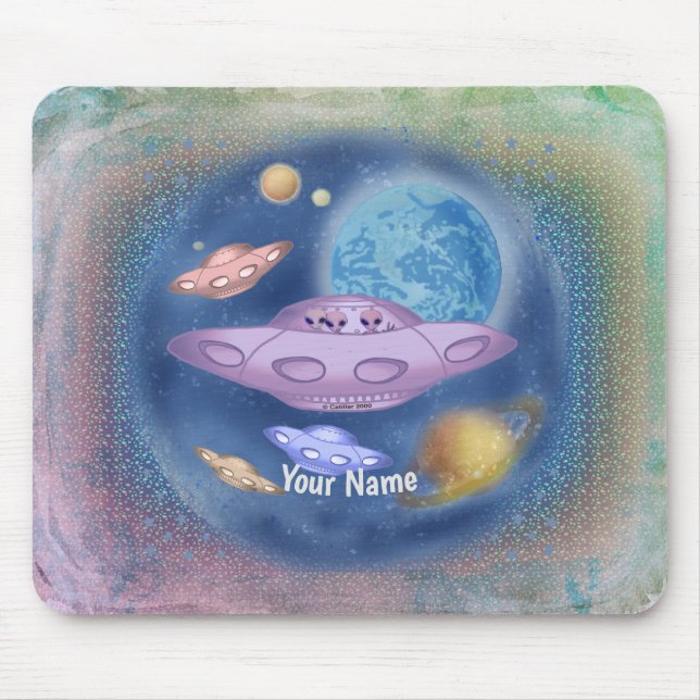 Tapis De Souris Souris de voyage en navette spatiale (Devant)