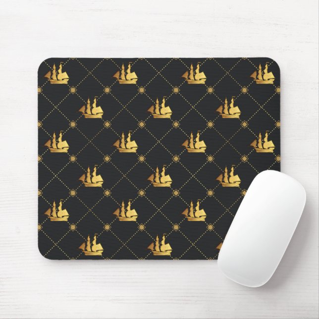 Tapis De Souris Souris d'expédition Gold Sail (Avec souris)