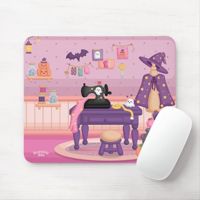 Tapis De Souris Souris d'Halloween Seamstress (Avec souris)