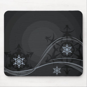 Tapis De Souris Souris d'hiver bleu