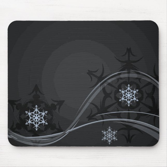 Tapis De Souris Souris d'hiver bleu (Devant)