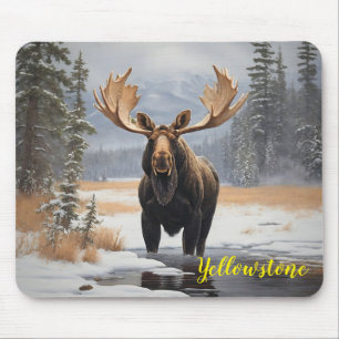 Tapis De Souris Souris d'orignal de Yellowstone