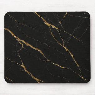 Tapis De Souris Souris en marbre noir de luxe