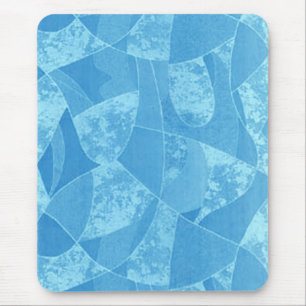 Tapis De Souris Souris en verre bleu
