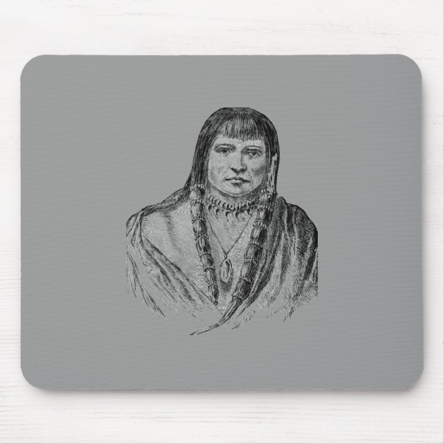 Tapis De Souris Souris Indienne Américaine (Devant)