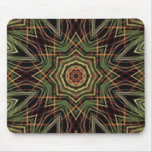 Tapis De Souris Souris Kaleidoscope Vert