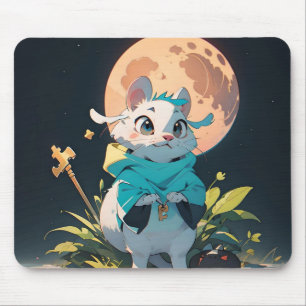 Tapis De Souris Souris lunaire Mystique
