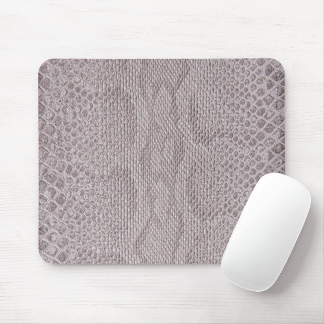 Tapis De Souris Souris Motif beige-gris Snakeskin (Avec souris)