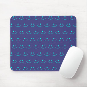 Tapis De Souris Souris Motif bleu et turquoise