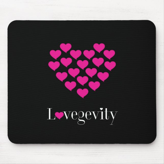 Tapis De Souris Souris noir Lovegevity (Devant)