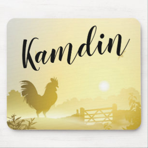 Tapis De Souris Souris personnalisée Pad Sunny Matin Farm Pays