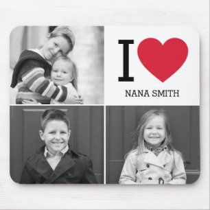 Tapis De Souris Souris photo classique I Heart