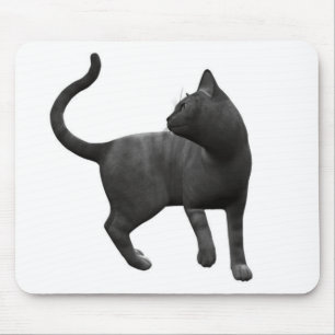 Tapis De Souris Souris pour chat noir malicieux