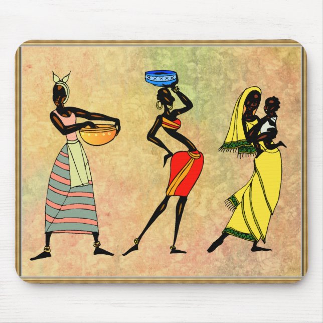 Tapis De Souris Souris pour femmes d'Afrique (Devant)