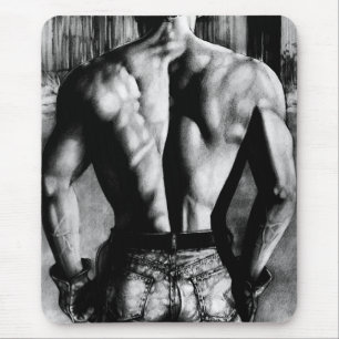 Tapis De Souris Souris Pour Hommes Masculine Art Cool Bodybuilder