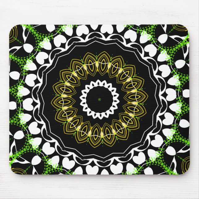 Tapis De Souris Souris Retro Design Art Abstrait (Devant)