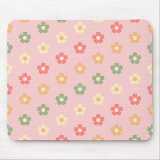 Tapis De Souris Souris rose floral esthétique