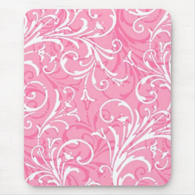 Tapis De Souris Souris rose ornementale (Devant)