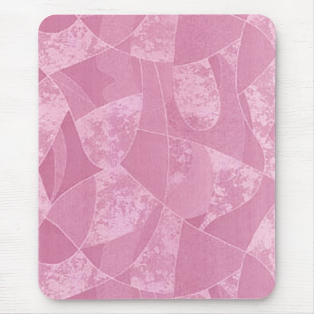 Tapis De Souris Souris rose Verre Pad (Devant)