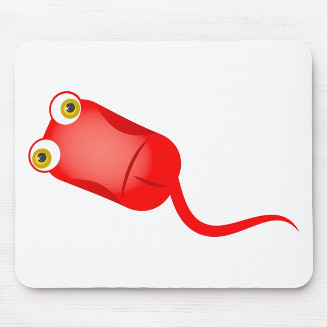 Tapis De Souris Souris rouge d'ordinateur (Devant)