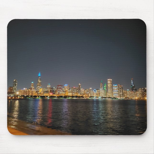 Tapis De Souris Souris Skyline de Chicago (Devant)