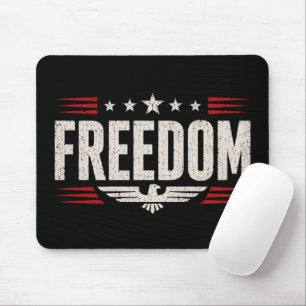 Tapis De Souris Souris stylisée graphique de liberté patriotique