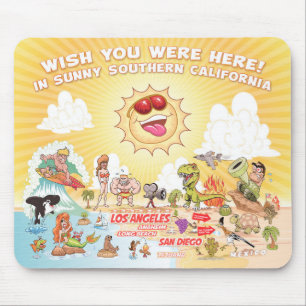 Tapis De Souris Souris Sunny Southern California