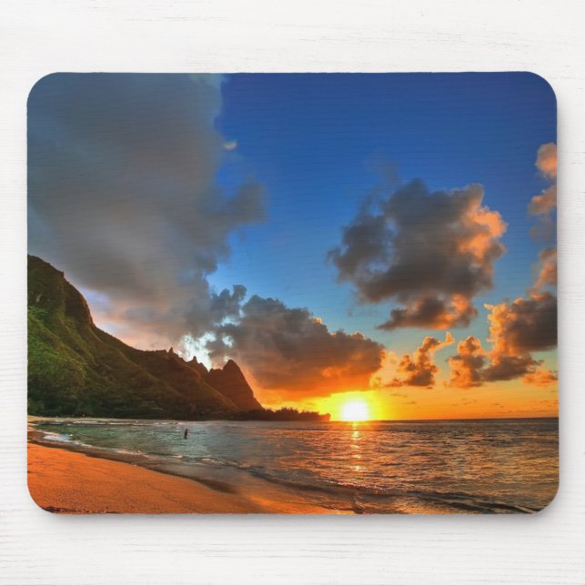 Tapis De Souris Souris Sunset Beach (Devant)
