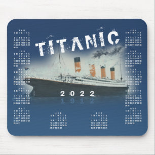 Tapis De Souris Souris Titanic Blue Calendar 2022 RMS