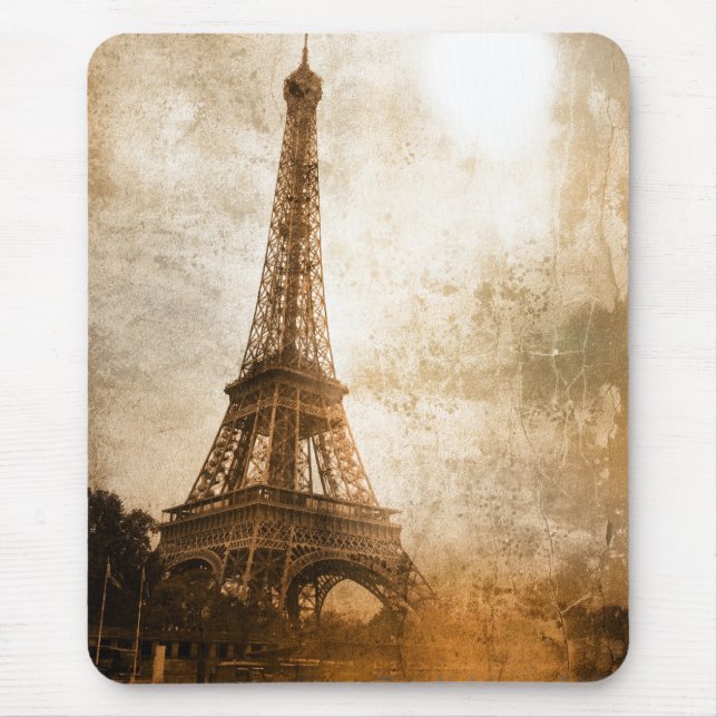 Tapis De Souris Souris Tour Eiffel vintage (Devant)