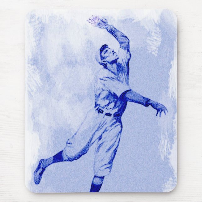 Tapis De Souris Souris vintage de base-ball (Devant)