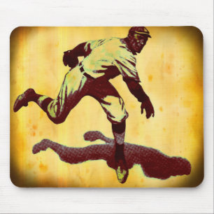 Tapis De Souris Souris vintage de baseball