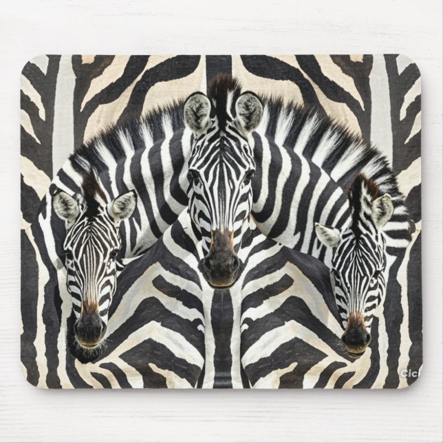 Tapis De Souris Souris Zebra (Devant)