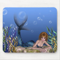 Sous la sirène Mousepad de roux de mer