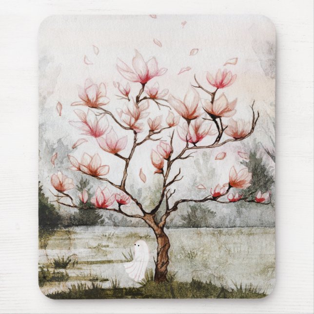 Tapis De Souris Sous L'Arbre De Magnolia (Devant)