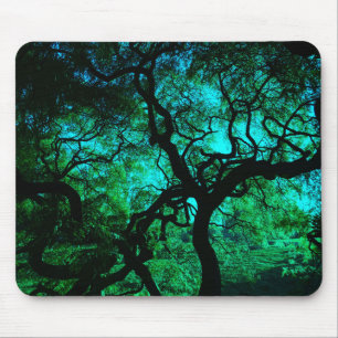 Tapis De Souris Sous l'arbre en Turquoise II